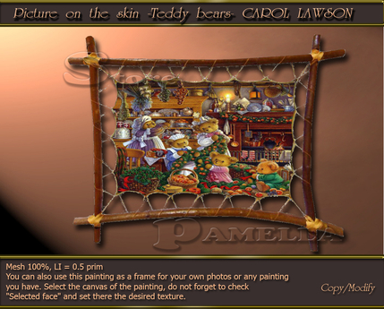 Second Life Marketplace - Picture on the skin -Teddy bears- CAROL LAWSON